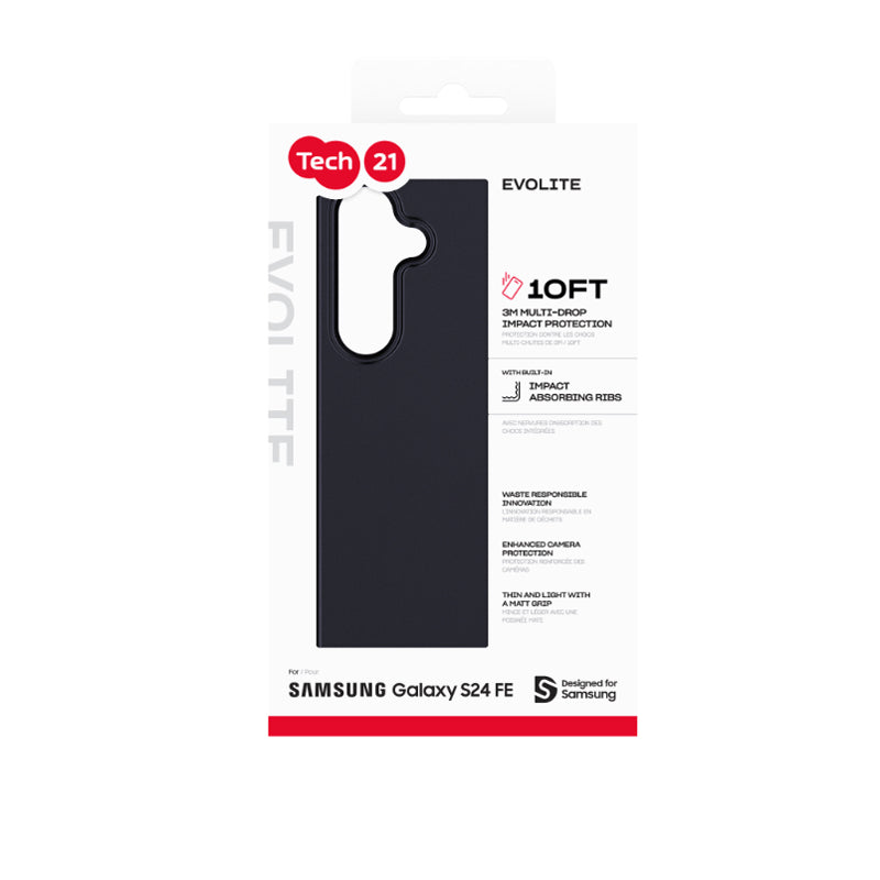 Tech21 EvoLite Case for Samsung Galaxy S24 FE - Black