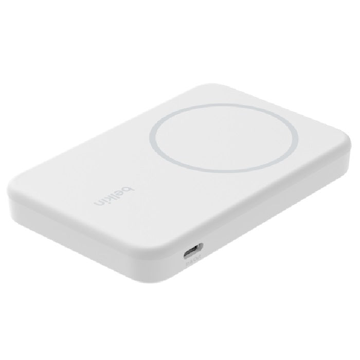 Belkin BoostCharge Pro Magnetic Power Bank 5K with Qi2- White