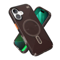 Thumbnail for Speck Presidio Lux Grip for iPhone 17 - Shade/Orng