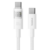 Thumbnail for Baseus Display 2 Fast Charging Data Cable USB-C to USB-C 100W 1M - White