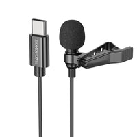 Thumbnail for BOROFONE BFK11 Elegant lavalier microphone with USB-C Connector - black