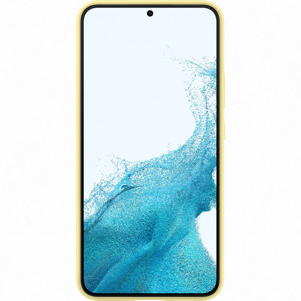 Samsung Silicone Cover for Galaxy S22 Plus - Yellow