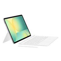 Thumbnail for Samsung Book Cover Keyboard with Trackpad for Galaxy Tab S10 FE Plus - White