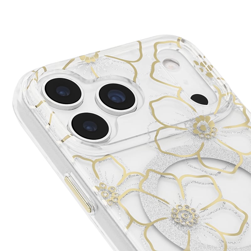Case-Mate Floral Gems MagSafe Case for iPhone 17 Pro Max - Gold