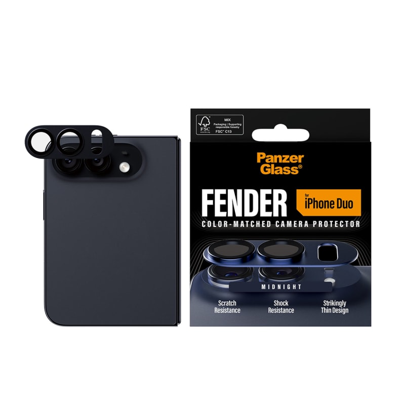 PanzerGlass Fender Camera Protector for iPhone Duo - Dark Blue