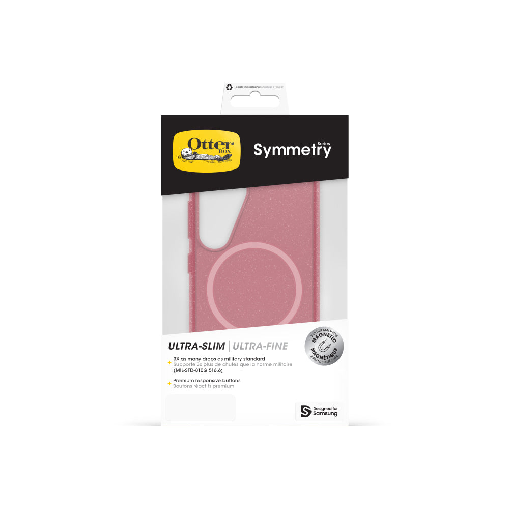 OtterBox Symmetry Magnets Samsung Galaxy S25 - Clear/Pink