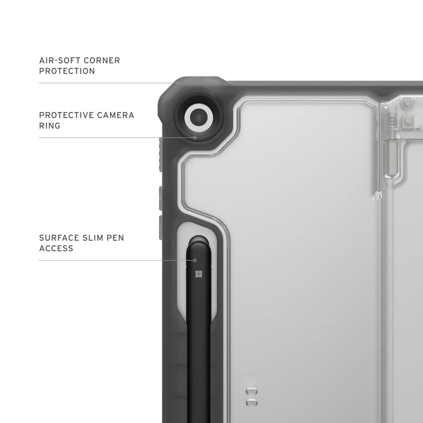 UAG Plyo Rugged Case for Microsoft Surface Pro 12 -Ice/Ash