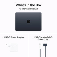 Apple MacBook Air 13-inch with M3 Chip, 10-core GPU, 512GB/16GB - Midnight [2024]
