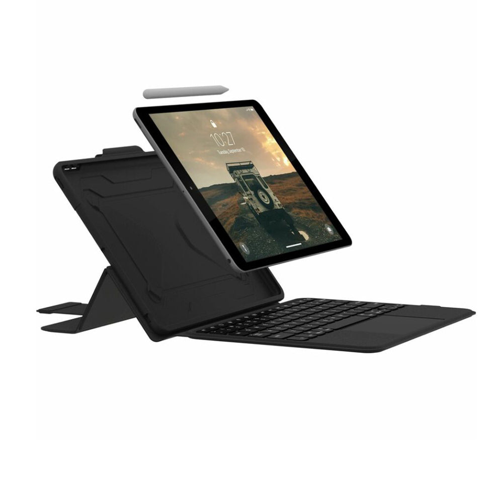 UAG Rugged Integrated iPad (10.2") Bluetooth Keyboard Case with Trackpad - Black