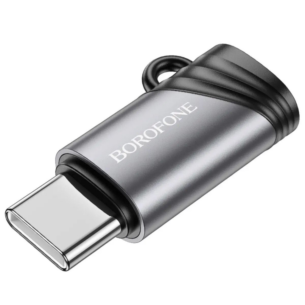 Borofone BV20 Type-C male to iPhone female adapter- Black