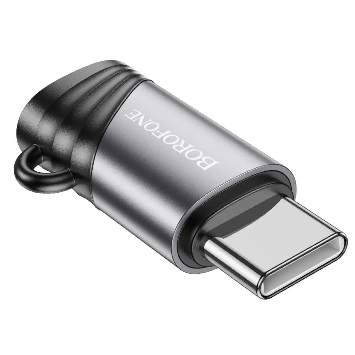 Borofone BV20 Type-C male to iPhone female adapter- Black