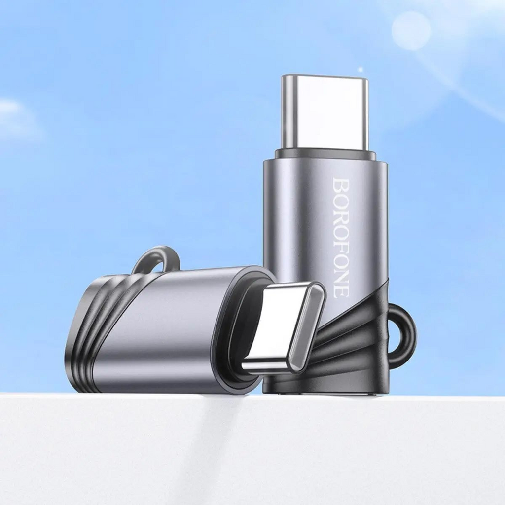 Borofone BV20 Type-C male to iPhone female adapter- Black