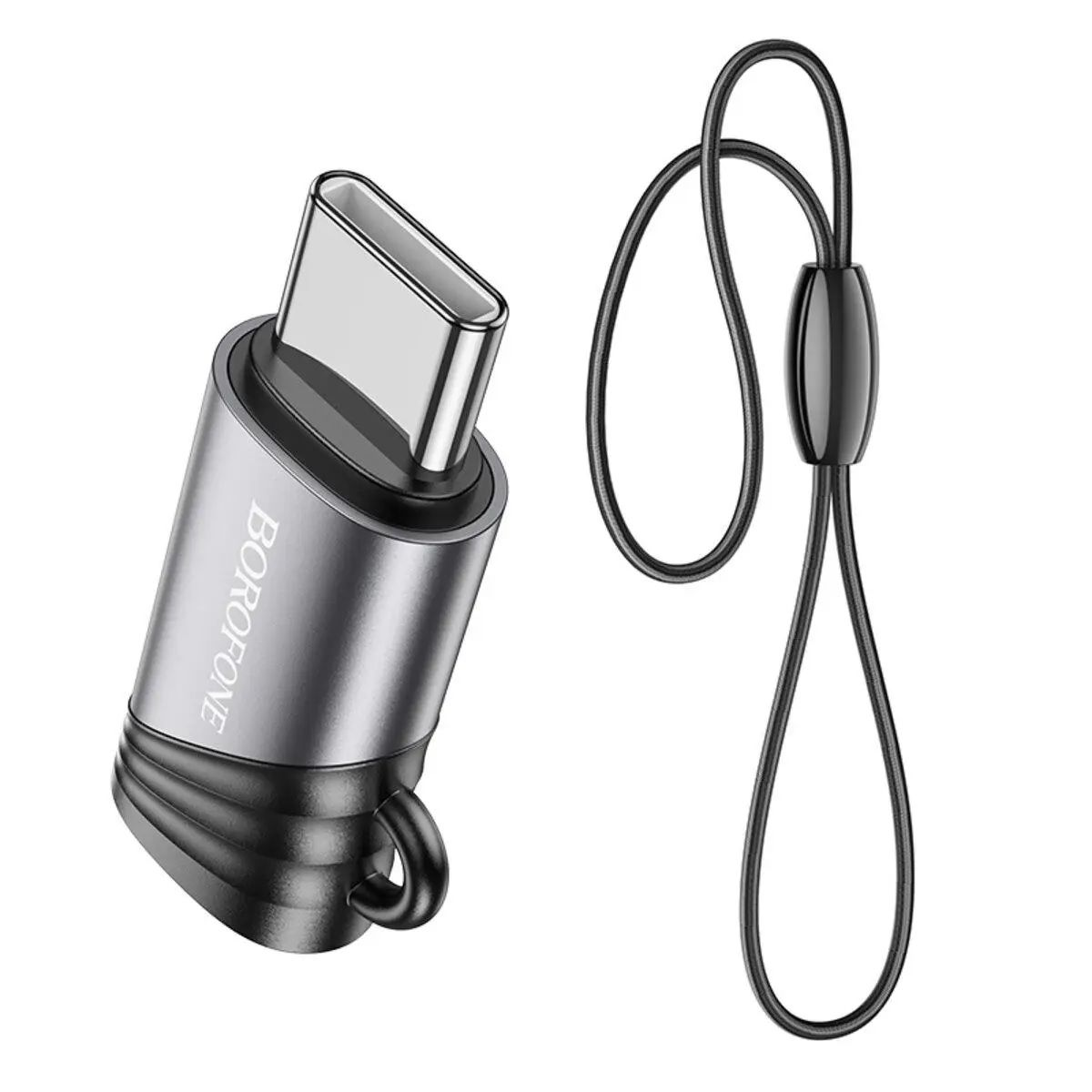 Borofone BV20 Type-C male to iPhone female adapter- Black