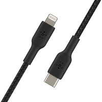Thumbnail for Belkin BoostCharge Braided Lightning to USB-C Cable (1m/3.3ft) - Black