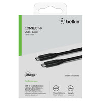 Thumbnail for Belkin USB4 Connect USB-C Charge and Sync Cable - Black