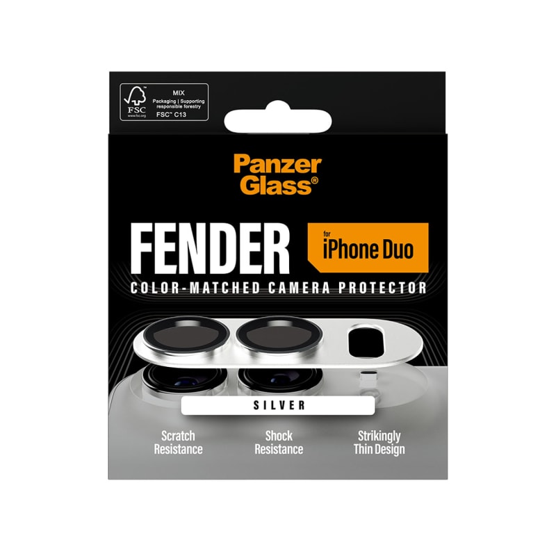 PanzerGlass Fender Camera Protector for iPhone Duo - White