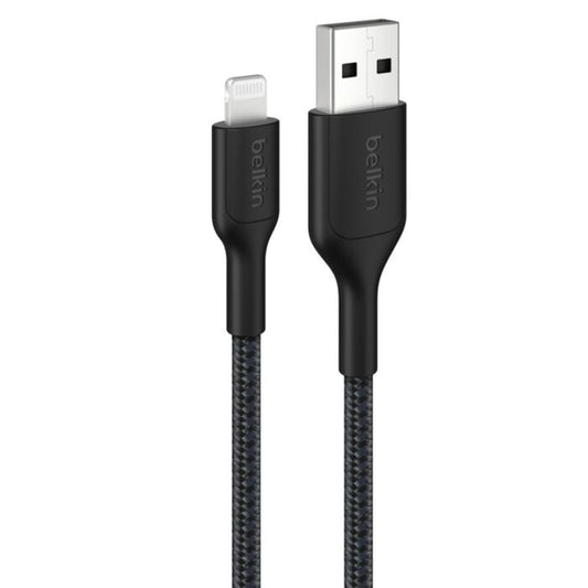 Belkin BoostCharge Braided USB-A Cable with Lightning Connector 1m - Black