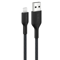 Thumbnail for Belkin BoostCharge Braided USB-A Cable with Lightning Connector 1m - Black