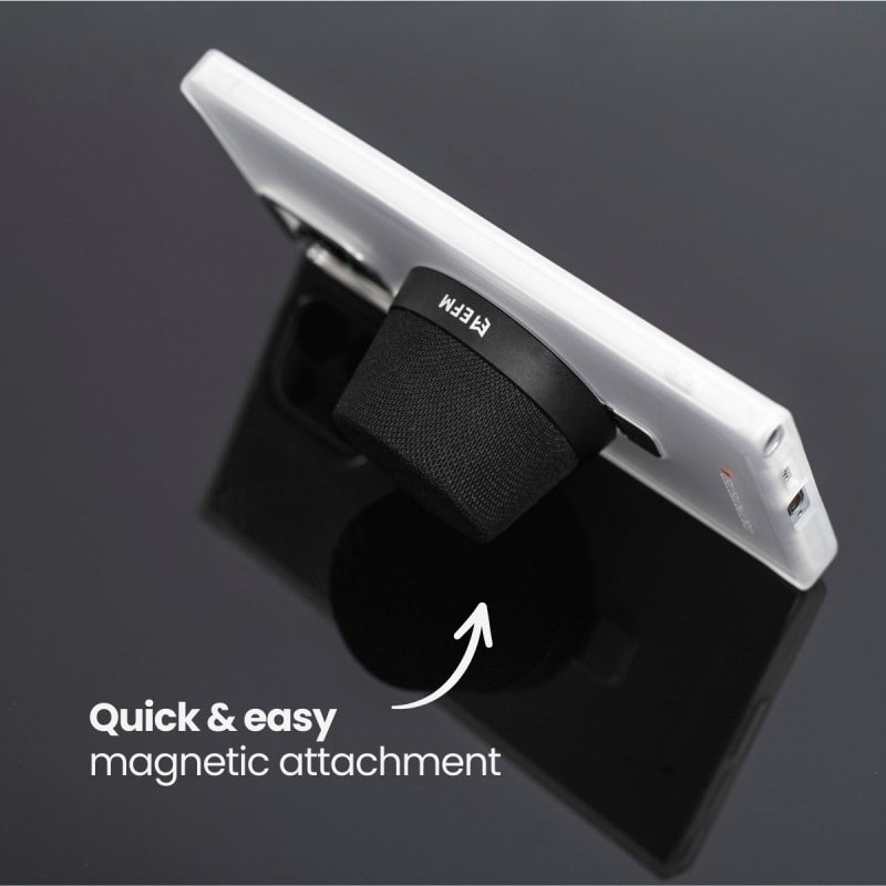 EFM Cloudbreak Mag Bluetooth Speakers Twin Pack with MagSafe Compatibility - Black
