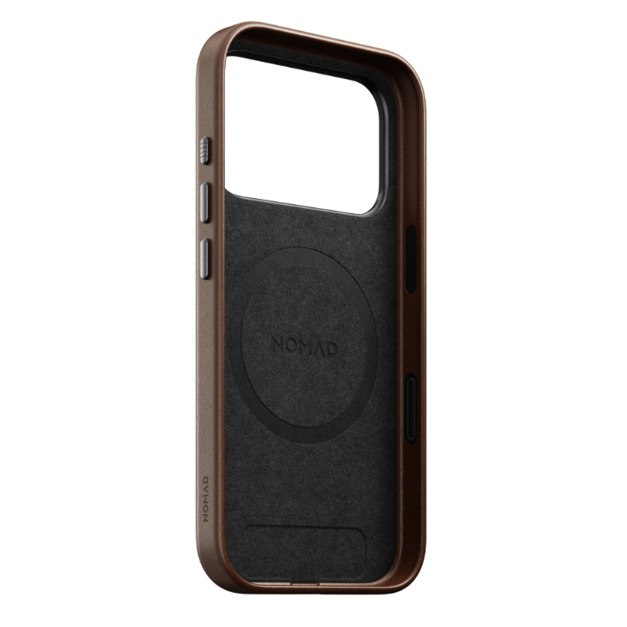 NOMAD Traditional Leather case for iPhone 18 Pro/17 Pro - Brown Ecco
