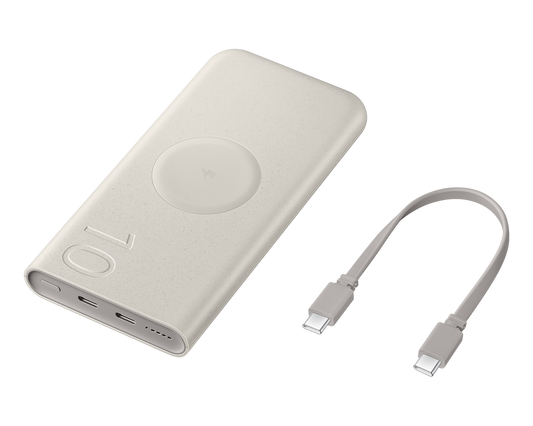 Samsung 25W Wireless Charging Super FAST 2 x USB-C Port PD 10000mAh Slim Power Bank Battery Pack