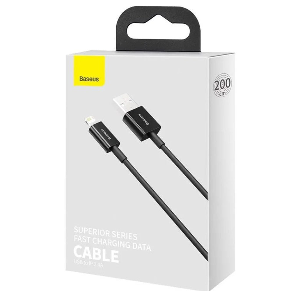 Baseus Superior Series Fast Charging Data Cable USB-A to Lightning 2M - Black
