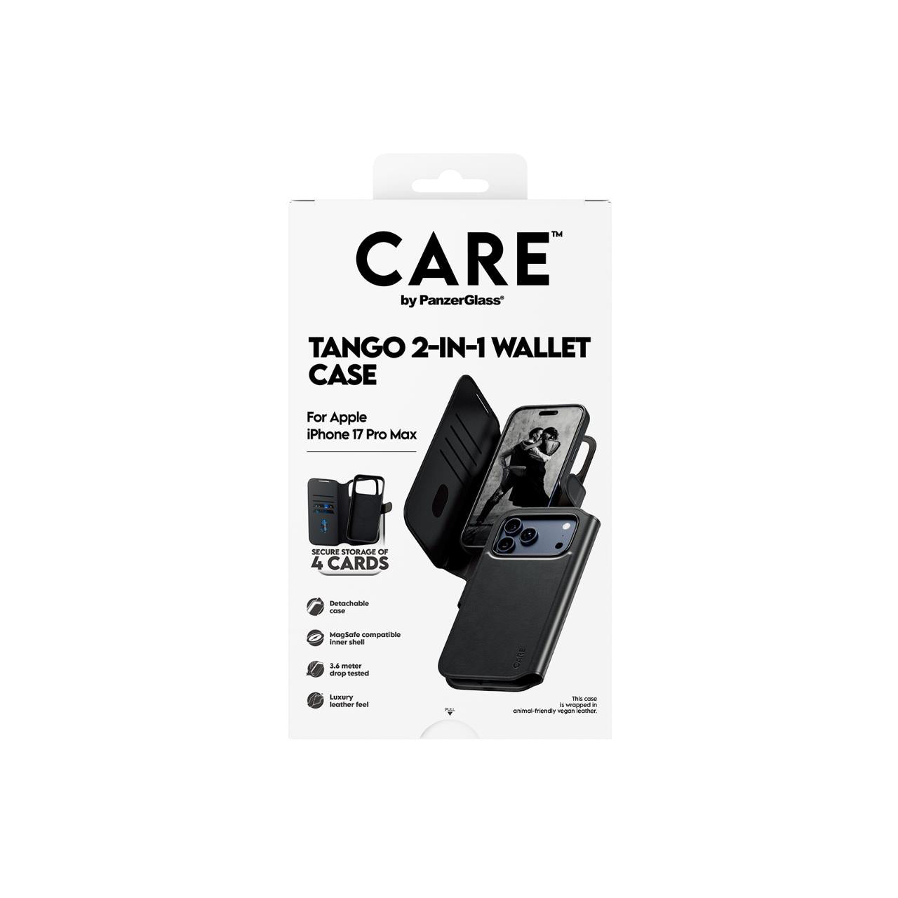 PanzerGlass CARE by Feature Tango Magsafe Case for iPhone 17 Pro Max -Black