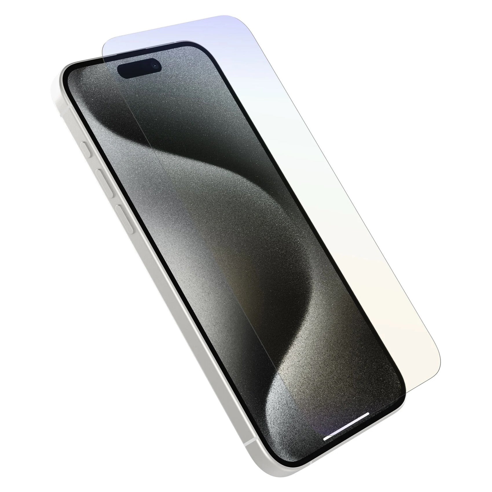 OtterBox Premium Pro Glass Antimicrobial AntiBlue Light Screen Protector for Apple iPhone 15 Pro Max (6.7') - Clear