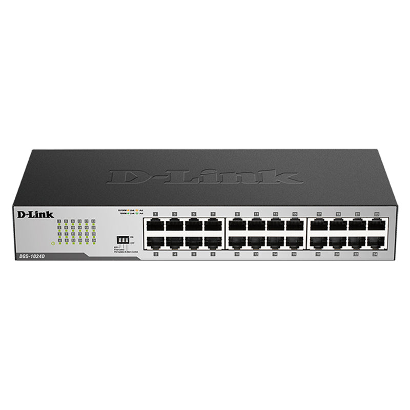 D-Link 24-Port Gigabit Unmanaged Switch - Black