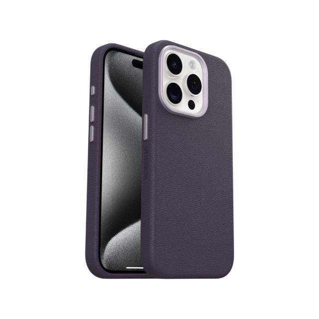 OtterBox Symmetry Cactus Leather Case for iPhone 15 Pro - Purple