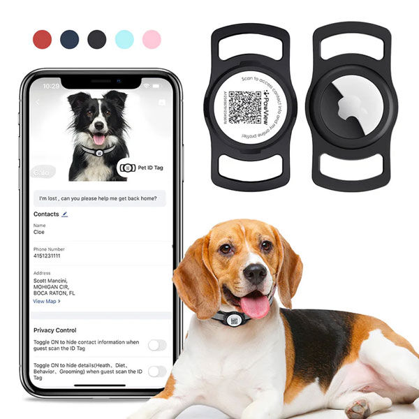 PawView AirTag Silicone Anti-Loss Protective Case