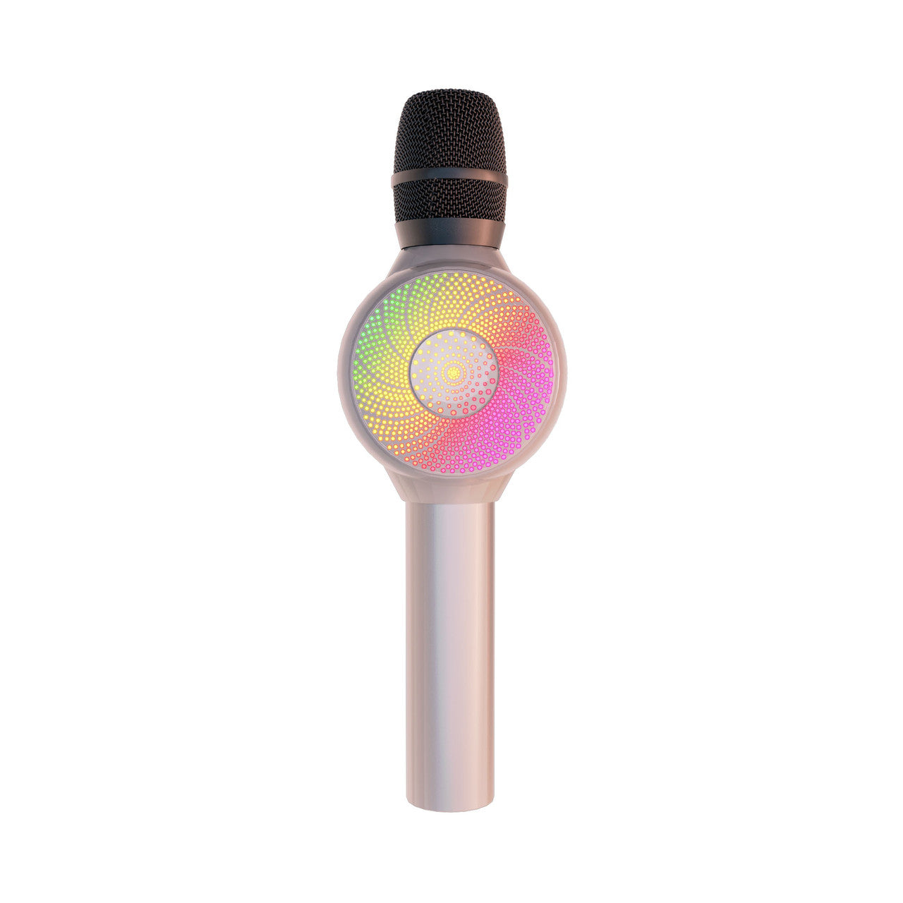 Laser LED Wireless Karaoke Microphone- Rose Gold