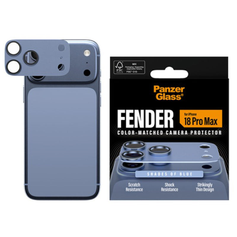 PanzerGlass Fender Camera Protector for iphone 2026 6.9 Pro Max - Italian Blue