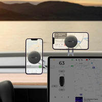 Thumbnail for Baseus T-Space Folding Metal Car Mount Magnetic Phone Holder For Tesla Screen with 3M Sticker