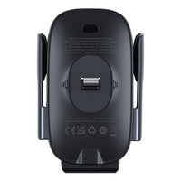 Thumbnail for Baseus (15W) Milky Way Pro Wireless Charger / Auto Lock / Air Vent Car Mount Holder - Black