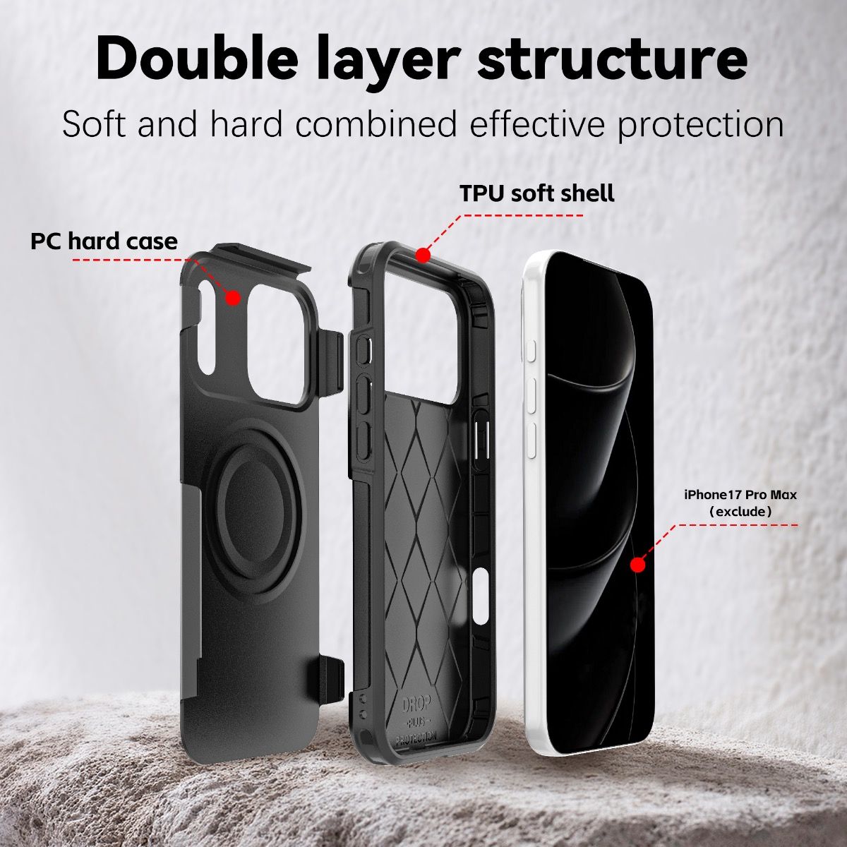 Blacktech Magsafe Case with Stream Line for Samsung Galaxy S26 Ultra - Black