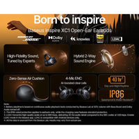 Thumbnail for Baseus Inspire XC1 Open-Ear Wireless Earbuds - Black