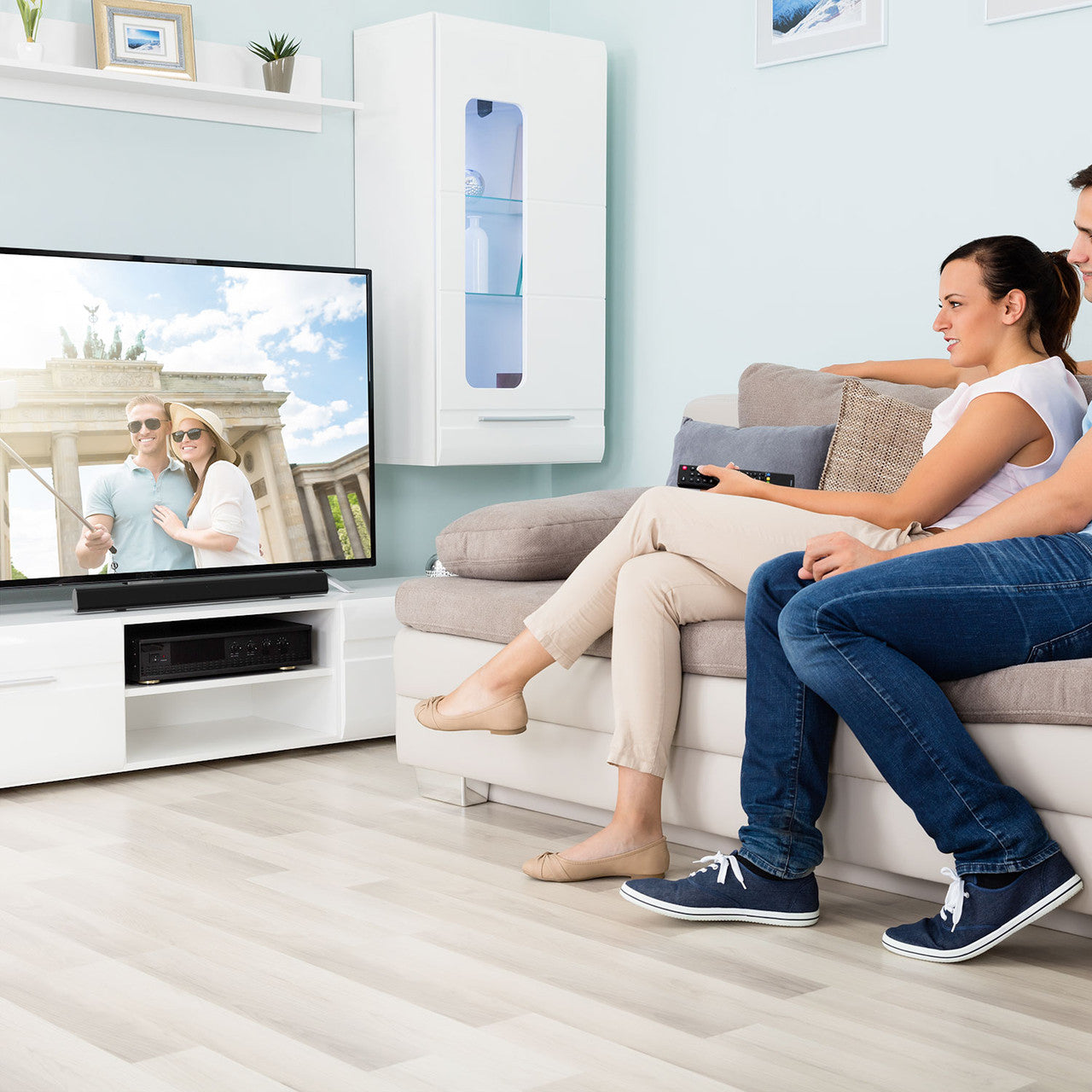 Laser Optical Soundbar with Wireless Subwoofer