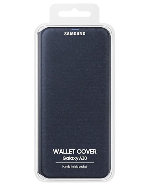 Samsung Galaxy A30 Wallet Cover - Black