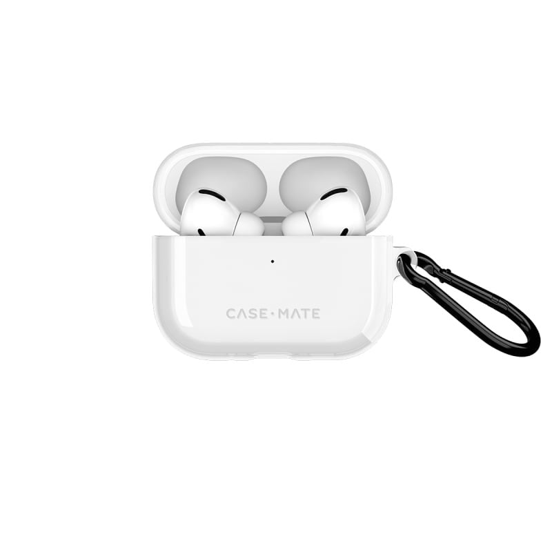 Case-Mate Tough Case for AirPods Pro 3 - Clear with Black Carabiner