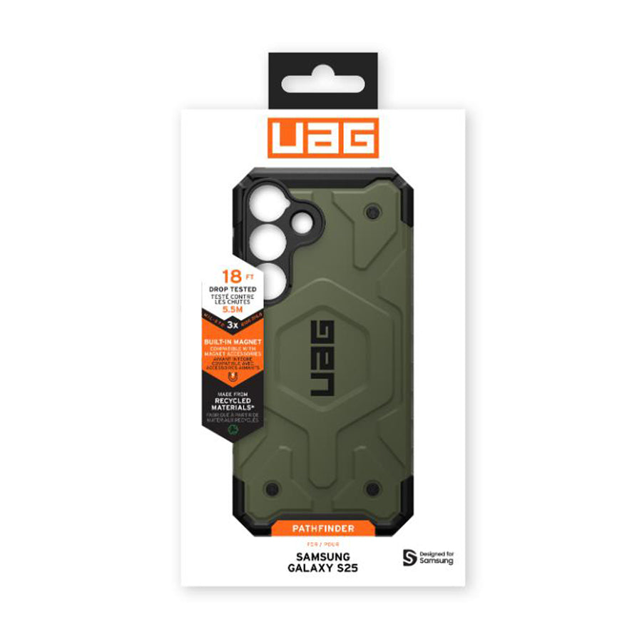 UAG Pathfinder Magnetic Case for Samsung Galaxy S25 - Olive Green