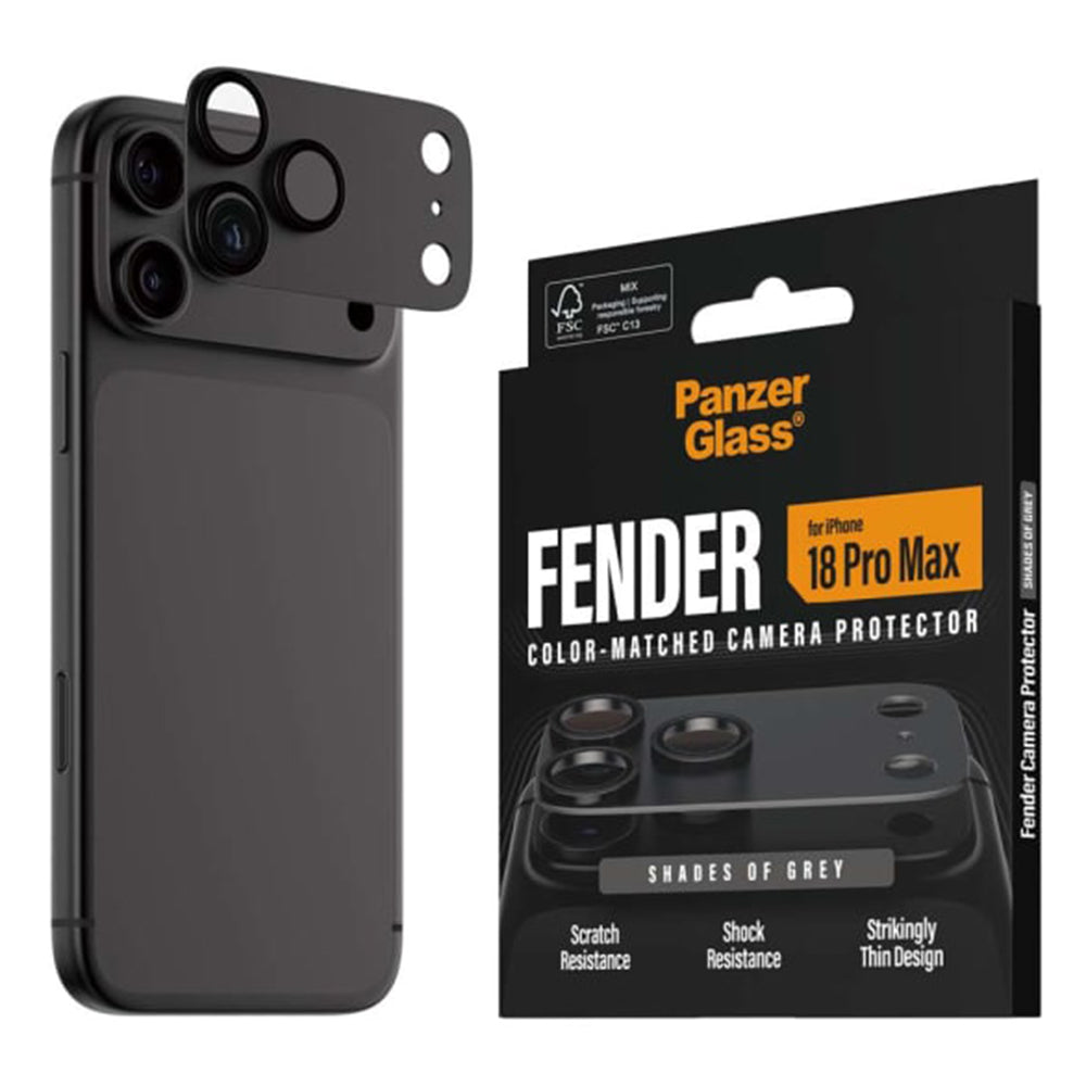 PanzerGlass Fender Camera Protector for iPhone 18 Pro Max - Shades of Grey