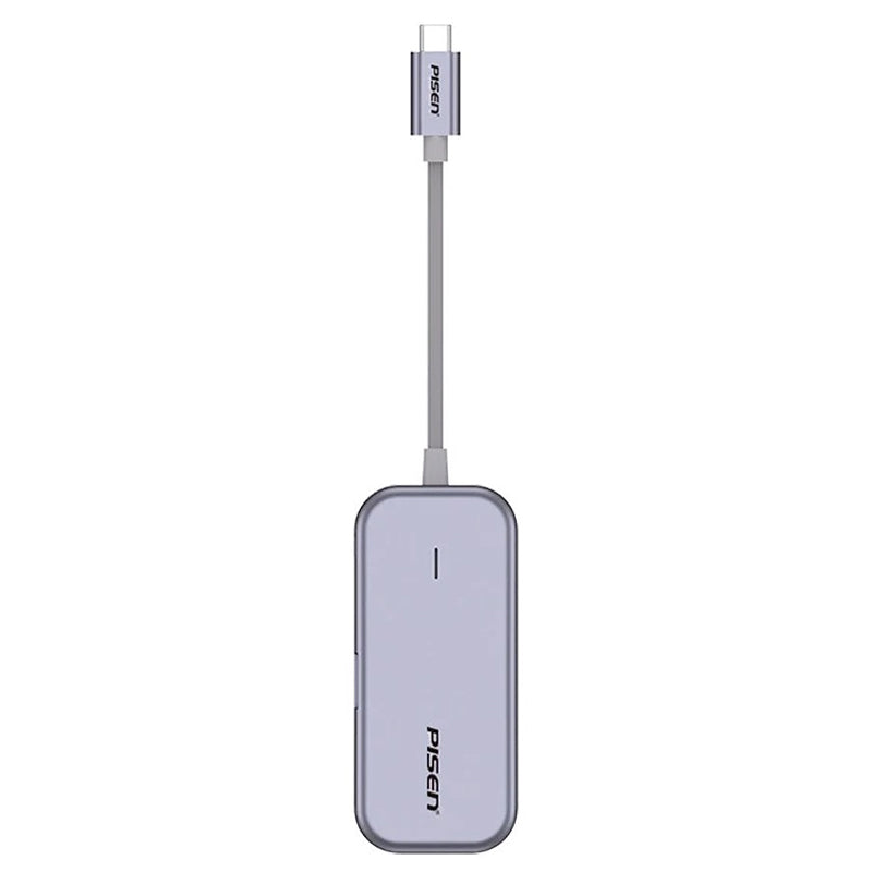 Pisen 6-in-1 Multi-Port USB-C Multi-functional Docking Station - Grey