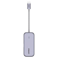 Thumbnail for Pisen 6-in-1 Multi-Port USB-C Multi-functional Docking Station - Grey
