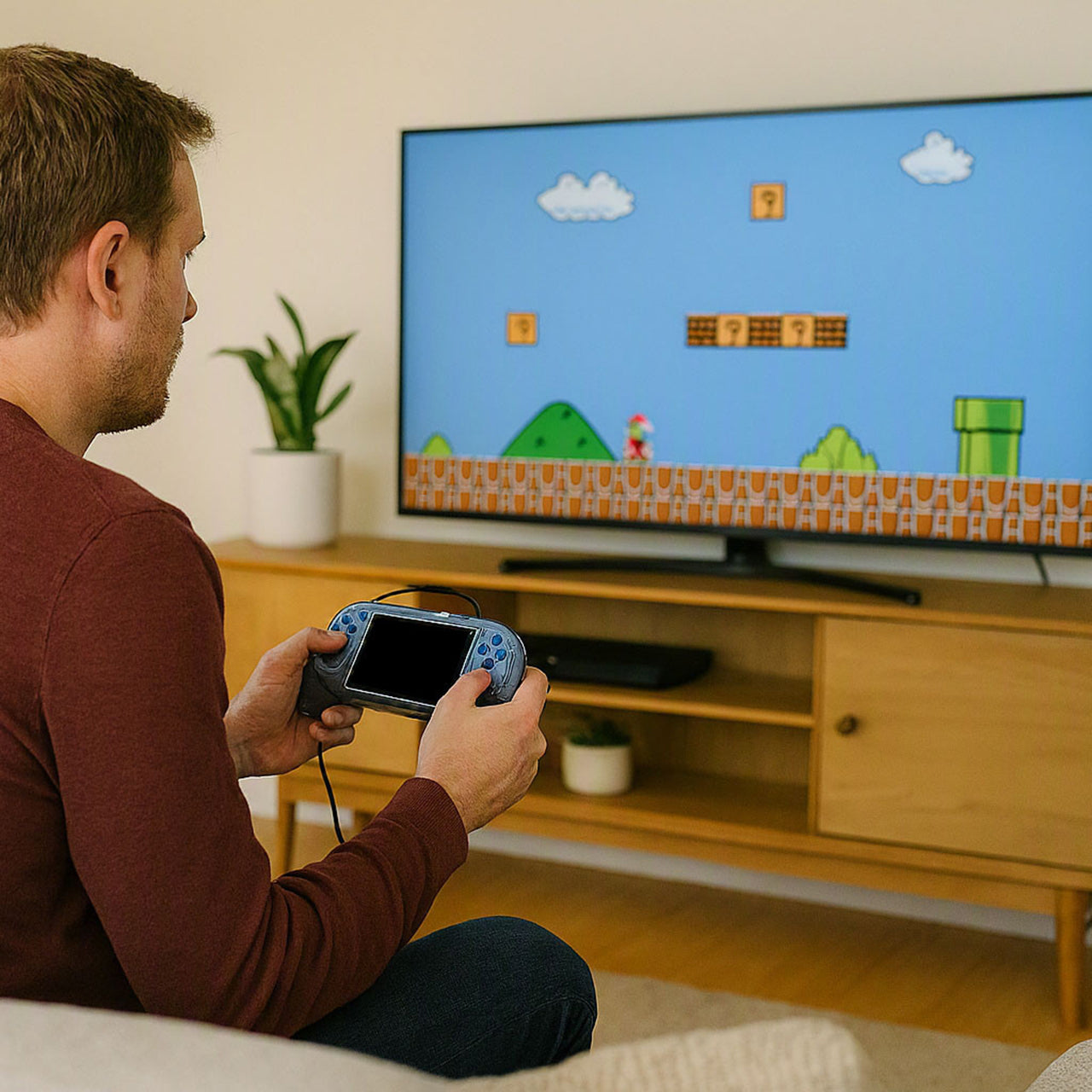 Laser Retro Handheld Game Console with 3-Inch Screen