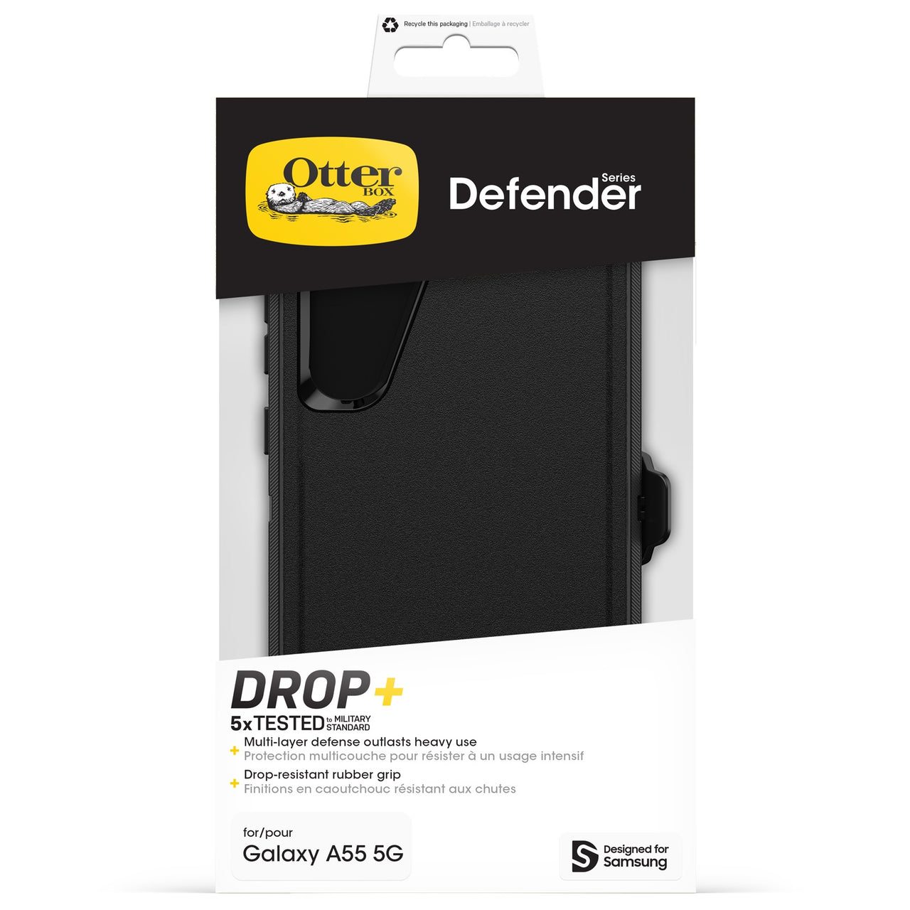 OtterBox Defender Case for Samsung Galaxy A55 5G (6.6') - Black