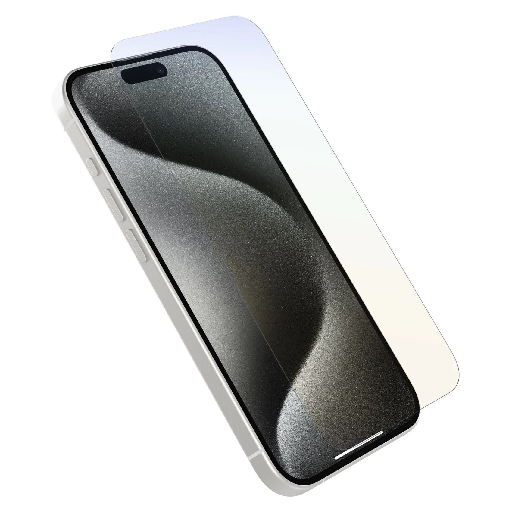 OtterBox Premium Pro Glass Antimicrobial AntiBlue Light Screen Protector for Apple iPhone 15 Pro (6.1')  - Clear
