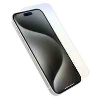 Thumbnail for OtterBox Premium Pro Glass Antimicrobial AntiBlue Light Screen Protector for Apple iPhone 15 Pro (6.1')  - Clear