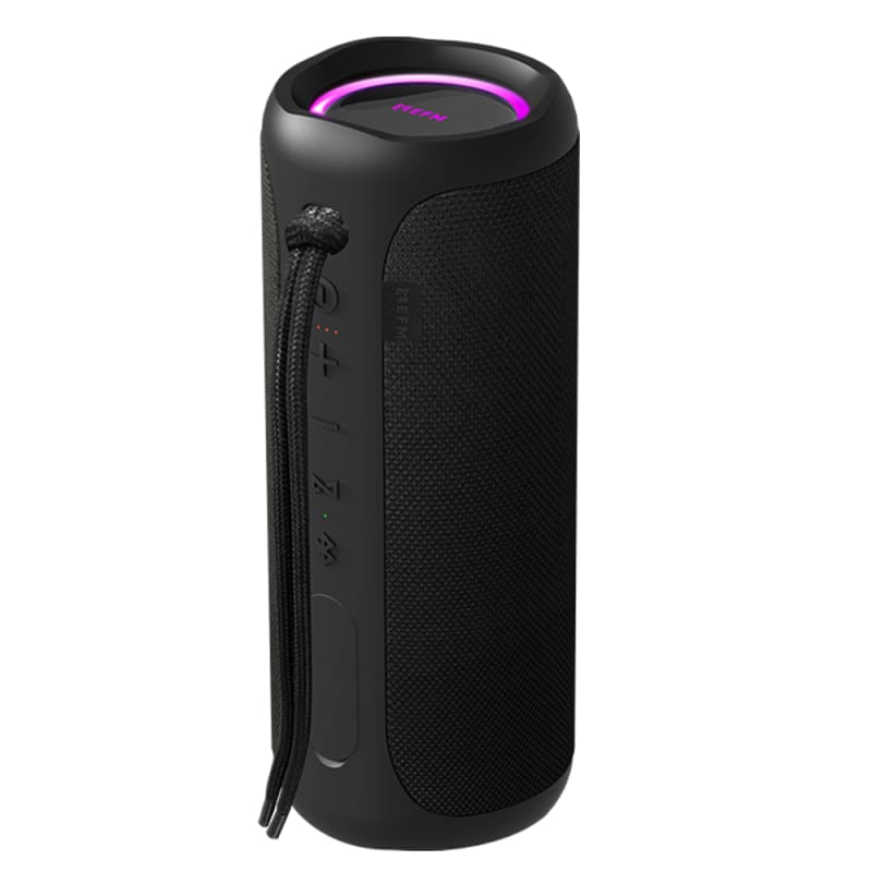 EFM Austin Pro 40W Bluetooth Speaker with Subwoofer & LED Colour Glow - Charcoal Black