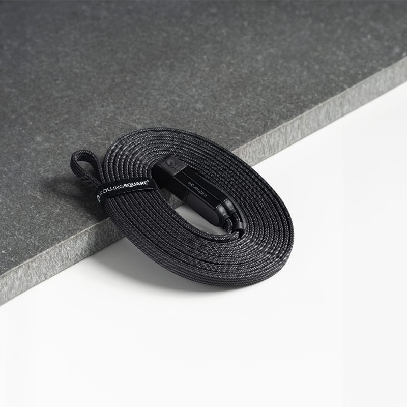 Rolling Square inCharge XL 100W 6 in 1 Travel Charging Cable - 3M- Urban Black